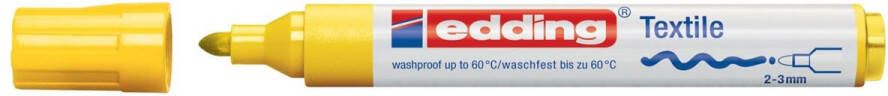 Edding Viltstift 4500 textiel rond geel 2-3mm