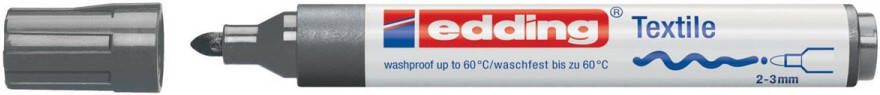 Edding Viltstift 4500 textiel rond grijs 2-3mm
