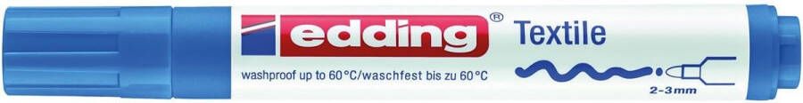 Edding Viltstift 4500 textiel rond lichtblauw 2-3mm