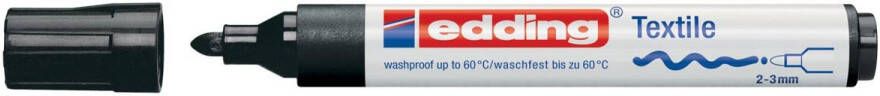 Edding Viltstift 4500 textiel rond zwart 2-3mm