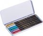 Edding viltstift e 1200 metalen doos met 6 stiften in geassorteerde metallic kleuren - Thumbnail 3