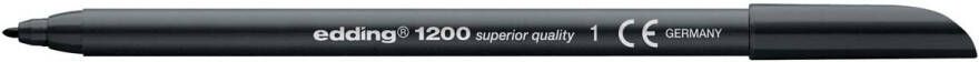 Edding Fineliner 1200 001 fijn zwart