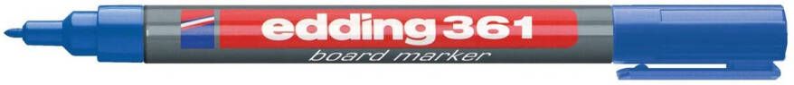 Edding Viltstift 361 whiteboard rond 1mm blauw