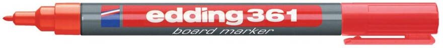Edding Viltstift 361 whiteboard rond rood 1mm