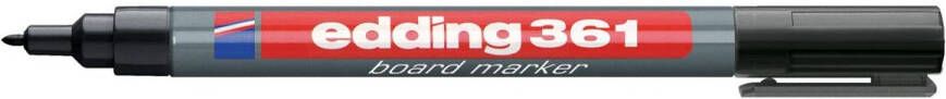 Edding Viltstift 361 whiteboard rond 1mm zwart - Foto 2