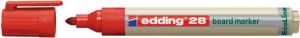 Edding Ecoline Viltstift edding 28 whiteboard Eco rond rood 1.5-3mm