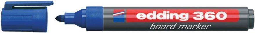 Edding Whiteboardmarker 360 rond 1.5-3mm blauw