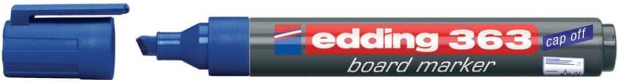 Edding Viltstift 363 whiteboard beitel blauw 1-5mm