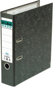 Elba Oxford Rado ordner ft folio uit karton rug van 8 cm zwart