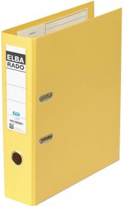 Elba Rado Plast ordner geel rug van 8 cm