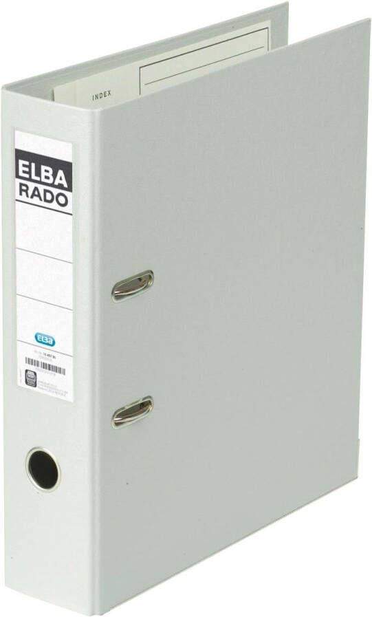 Elba Rado Plast ordner grijs rug van 8 cm