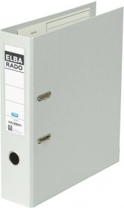 Elba Rado Plast ordner grijs rug van 8 cm