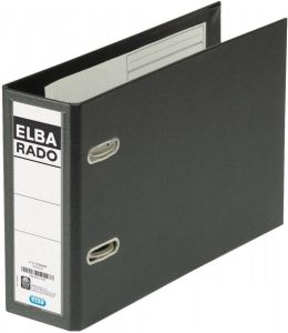 Elba Rado Plast ordner voor ft A5 dwars zwart rug van 7 5 cm