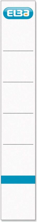 Elba Rug-insteekkaart smal 30x190mm wit 10 stuks