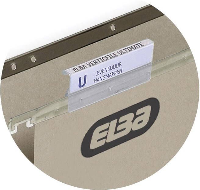 Elba Ruiters tbv vertifile hangmappen 65mm transparant 25 stuks