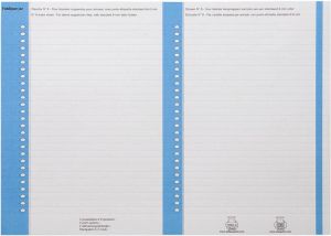 Elba ruiterstrook type 8 vel met 2x27 etiketten pak van 270 etiketten blauw