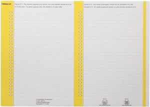 Elba ruiterstrook type 8 vel met 2x27 etiketten pak van 270 etiketten geel