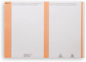 Elba ruiterstrook type 8 vel met 2x27 etiketten pak van 270 etiketten oranje