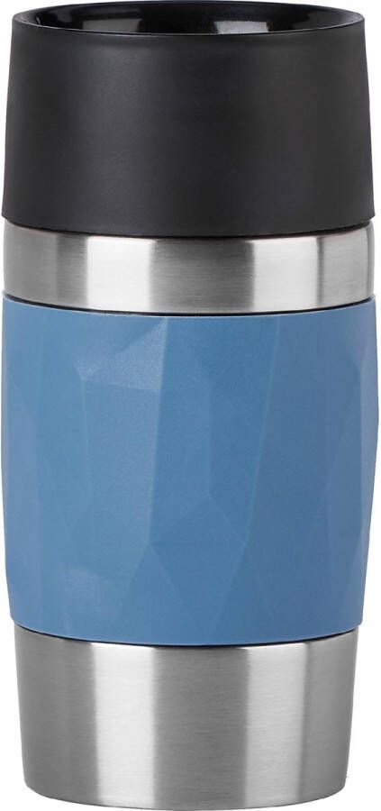 Emsa Travel Mug Compact thermosbeker 0 3 l blauw