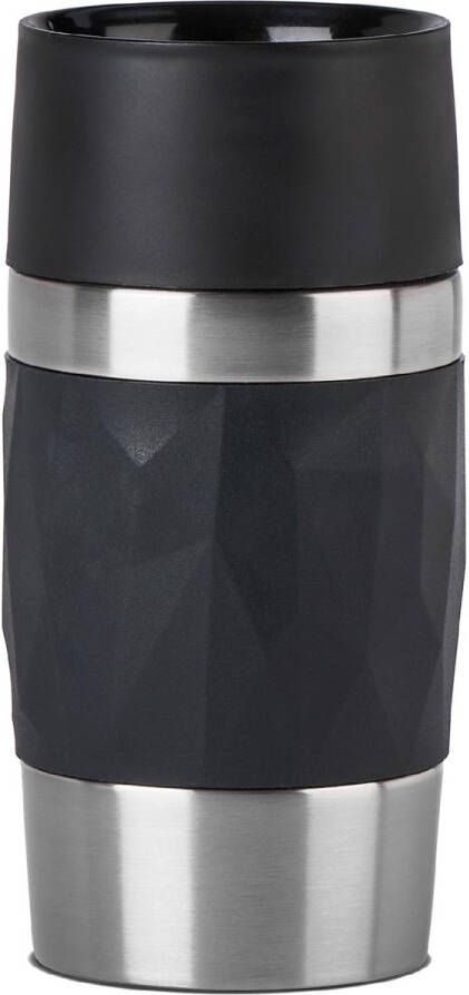 Emsa Travel Mug Compact thermosbeker 0 3 l zwart