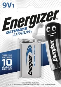 Energizer batterij Lithium 9V op blister