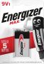 Energizer batterij Max 9V op blister - Thumbnail 1
