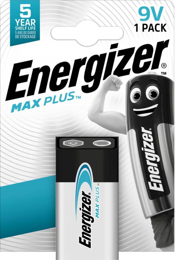 Energizer batterij Max Plus 9V op blister