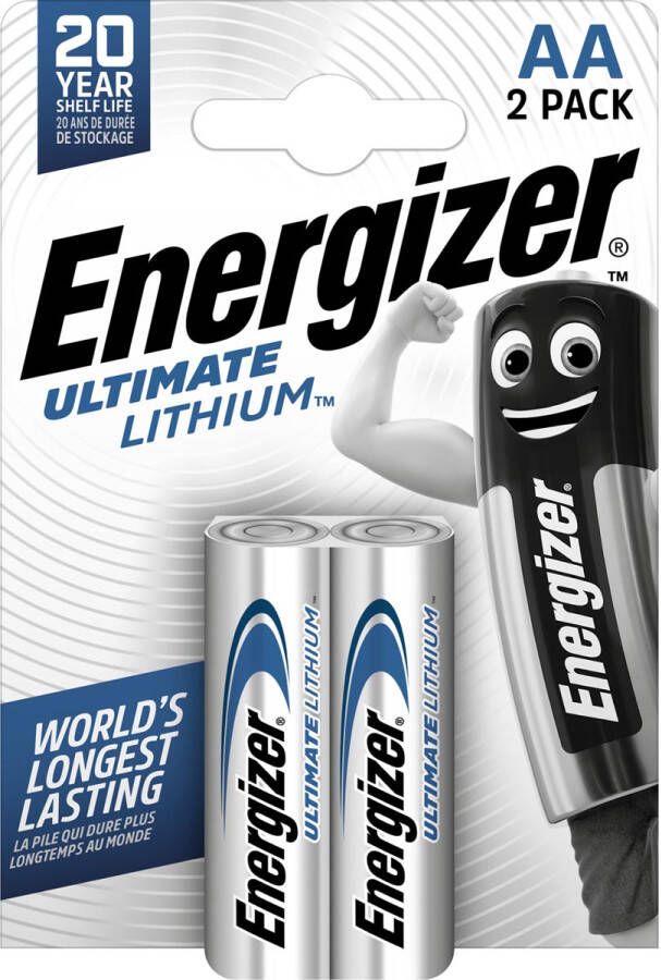 Energizer batterijen Lithium AA blister van 2 stuks