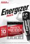 Energizer batterijen Max AAA blister van 4 stuks - Thumbnail 1