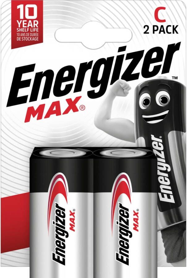 Energizer batterijen Max C blister van 2 stuks