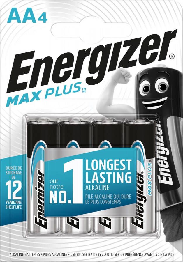 Energizer batterijen Max Plus AA blister van 4 stuks