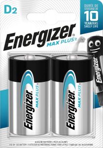 Energizer batterijen Max Plus D blister van 2 stuks
