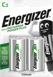 Energizer herlaadbare batterijen Power Plus C blister van 2 stuks
