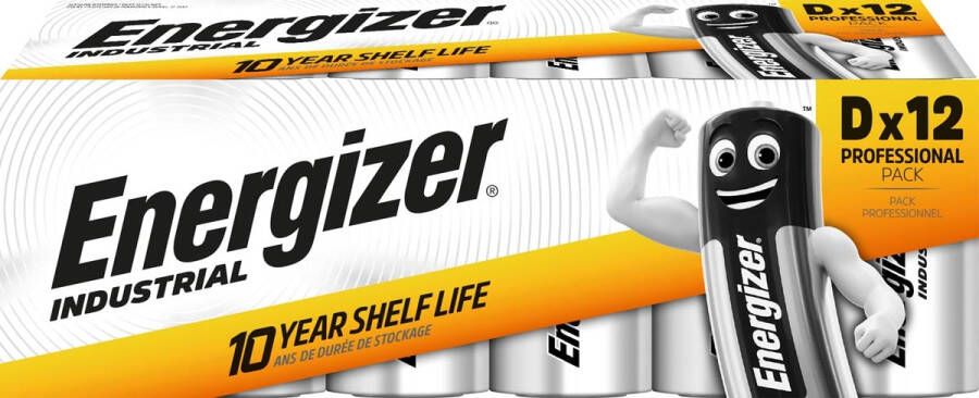 Energizer Batterij Industrial D alkaline doos Ã  12 stuks