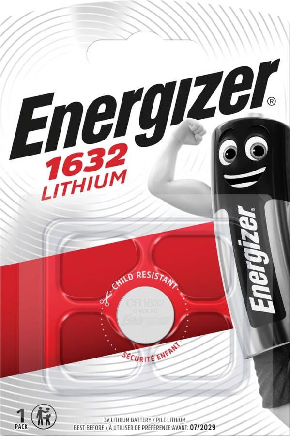 Energizer knoopcel CR1632 op blister