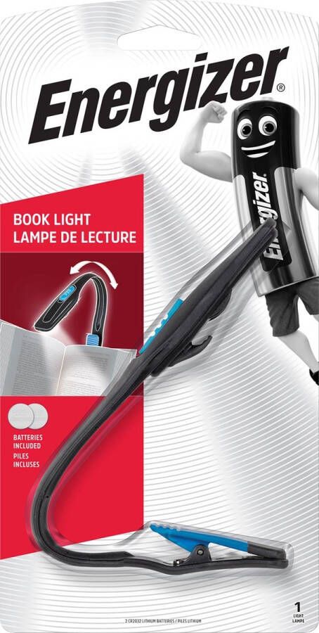 Energizer leeslamp Booklite inclusief 2 CR2032 batterijen op blister