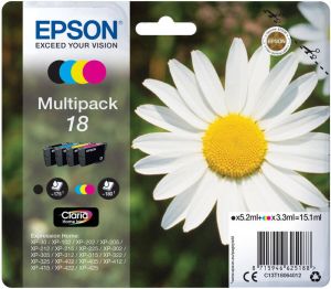 Epson inktcartridge 18 175 pagina&apos;s OEM C13T18064012 4 kleuren