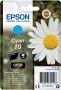 Epson inktcartridge 18 180 pagina&apos;s OEM C13T18024012 cyaan - Thumbnail 1