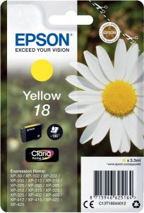 Epson inktcartridge 18 180 pagina&apos s OEM C13T18044012 geel
