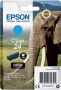 Epson Elephant Singlepack Cyan 24 Claria Photo HD Ink (C13T24224012) - Thumbnail 1