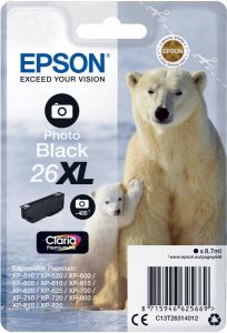 Epson inktcartridge 26XL 400 pagina&apos s OEM C13T26314012 foto zwart