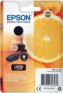 Epson Oranges Singlepack Black 33XL Claria Premium Ink (C13T33514012)
