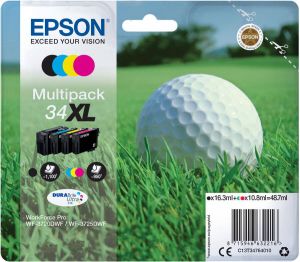 Epson inktcartridge 34XL 950 pagina&apos;s OEM C13T34764010 4 kleuren