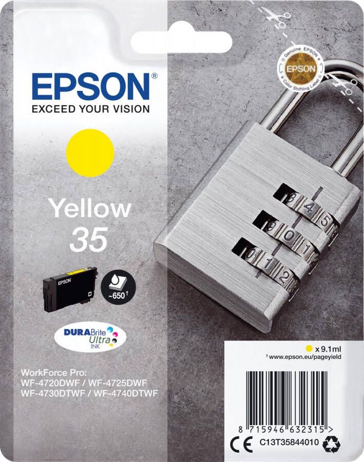 Epson inktcartridge 35 9 1 ml OEM C13T35844010 geel