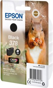 Epson inktcartridge 378 240 pagina&apos;s OEM C13T37814010 zwart