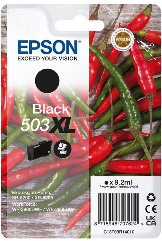 Epson inktcartridge 503XL 550 pagina&apos;s OEM C13T09R14010 zwart