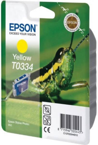 Epson inktcartridge T0334 440 pagina&apos;s OEM C13T03344010 geel