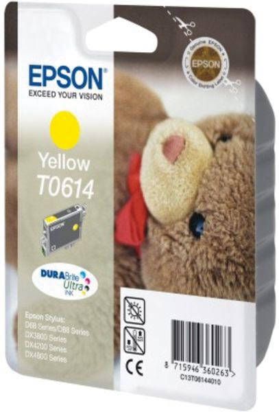 Epson inktcartridge T0614 250 pagina&apos;s OEM C13T06144010 geel