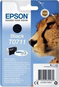 Epson inktcartridge T0711 245 pagina&apos;s OEM C13T07114012 zwart