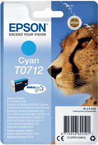 Epson inktcartridge T0712 345 pagina&apos;s OEM C13T07124012 cyaan